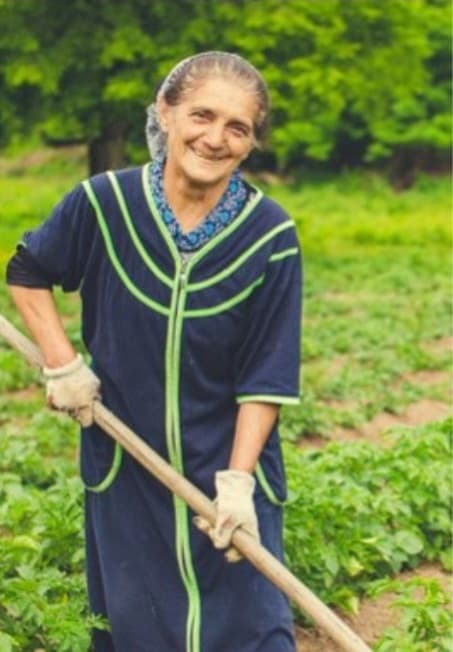 Old Woman Farming